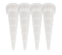Gadpiparty Boquillas de Calafateo de Goma en Forma de Cono Juego de 4 Regulan el Flujo de Adhesivo y Reducen Desperdicios en Acabados para Tubos de Aluminio de 12mm