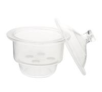 Gadpiparty Botella de Secado al Vacío de Vidrio para Laboratorio Desecador Duradero Resistente Químicos Práctico para Escuelas y Fábricas