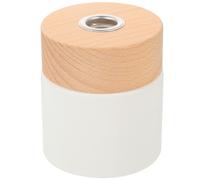 Gadpiparty Botella Difusora de Aroma Recargable de Vidrio 100ml Tapa de Madera, Tarro de Fragancia Rellenable Mate para Decoración de Hogar, Sala y Dormitorio