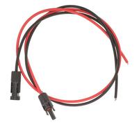 Gadpiparty Cable Conector Solar de Extensión 2piezas Compatible Conectores Fotovoltaicos, Plástico Resistente y Fácil de Usar para Sistemas de Energía Renovable
