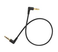 Gadpiparty Cable de Audio Auxiliar para Coche y Ordenador Diseño de Doble Curva, Cable Tejido de Cobre Esmaltado, Extensión Portátil de 3.5 Mm para Equipos de Audio