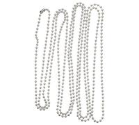 Gadpiparty Cadena de Bolas de Metal para Persiana Enrollable con Hebilla Metálica, 3 Metros, Accesorio Funcional para Cortinas y Decoración del Hogar