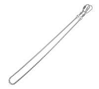 Gadpiparty Cadena para Tobillo de Loro de Acero Inoxidable Talla 4 Tobillera para Patas de Pájaros Resistente al Desprendimiento para Cacatúas y Agapornis Accesorio Seguro para Aves