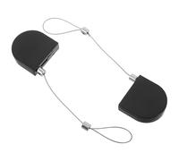 Gadpiparty Caja Antirrobo para Joyería con Cable Retráctil Negro de 90 Cm, 2 Cierres de Seguridad Telescópicos, Protección Ajustable para Exhibición en Tiendas y Eventos