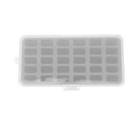 Gadpiparty Caja de Almacenamiento para Bobinas de Plástico Gris 30 Ranuras, Organizador Compacto para Costura, Portabobinas Diseño Resistente y Práctico para Manualidades y Confección