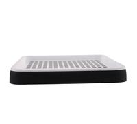 Gadpiparty Caja de Arena y Evita Patas se Queden Atrapadas Fácil de Instalar para Conejos y Cobayas de Plástico Negro Diseño Elevado y Fondo Reforzado
