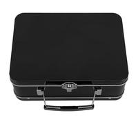 Gadpiparty Caja de Hojalata con Cerradura y Asa Caja de Almacenamiento Retro de 75 Mm de Altura para Guardar Té Dinero y Accesorios Pequeños Organizador Seguro para Hogar y Oficina