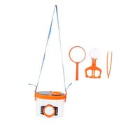 Gadpiparty Caja de Observación de Insectos para Lupa Doble Kit Explorador al Aire con Pinzas y Tijeras Herramienta de Ciencia para Desarrollo de Habilidades y Exploración Natural