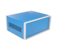 Gadpiparty Caja de Proyecto Metálica Azul para Conexiones Eléctricas Diseño Multifuncional y Acabado Elegante Adecuado para Instalaciones Interiores