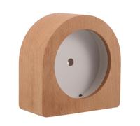 Gadpiparty Caja de Reloj de Madera de Haya sin Acabado para Módulo de Reloj | Diseño Redondo y Forma de Casa, Textura Cálida de Madera, Adecuado para Proyectos y Decoración