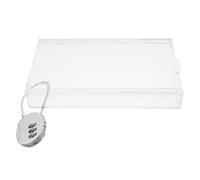 Gadpiparty Caja de Seguridad para Teléfono Móvil con Candado Numérico, Acrílico Transparente, Tamaño 18×10×2 Cm, Caja de Bloqueo Práctica para Estudiantes y Empleados, Control de Uso