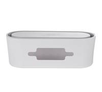 Gadpiparty Caja Organizadora Grande para Enchufes y Cables, Caja de Almacenamiento Plástico Tapa Gris Desmontable, Organizador Práctico y Seguro para Gestión de Cables Domésticos