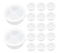 Gadpiparty Cajas de almacenamiento divididas, bandeja organizadora de compartimentos portátiles, 12 piezas con tapas, almacenamiento de aperitivos y sujeción para manualidades y objetos pequeños para