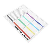 Gadpiparty Calendario Semanal de Pizarra Blanca Adhesiva Extraíble 30x40 Cm, Hoja de Borrado en Seco de Pvc sin Marco para Oficina, Hogar y Escuela, Planificador Organizador Semanal