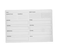 Gadpiparty Calendario Semanal de Pizarra Blanca Autoadhesiva de Borrado en Seco, Hoja de PVC Removible 30X40 CM, Pegatina Planificadora para Pared y Nevera, Organizador de Tareas y Horarios