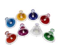 Gadpiparty Campanas de Mano en Forma de Pata de Gato 8 Tonos, Material Metal y Plástico, Diseño Adorable, Adecuado para Actividades al Aire Libre y Fiestas Familiares