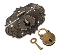 Gadpiparty Candado de aleación de zinc con diseño de oso y cerrojo de caja pequeña para joyas y cajas de cosméticos, accesorio