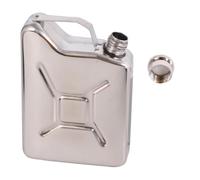 Gadpiparty Cantimplora Portátil Frasco de Licor Diario 200ml Plata Acero Inoxidable, Superficie Pulida, Forma de Cubo de Aceite, para Exterior