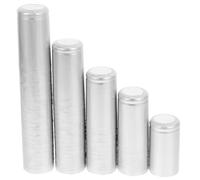 Gadpiparty Cápsulas Termorretráctiles de PVC Plata 100 Sellado Rápido y Película Retráctil para Botellas de Vino Tinto para Uso en y Oficina