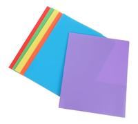 Gadpiparty Carpetas de Plástico A4 con Doble Bolsillo y Pinzas para Archivador, 6 Piezas Multicolor (azul, Morado, Amarillo, Verde, Naranja, Rojo), Carpeta Portafolios para Oficina y