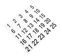 Gadpiparty Carteles Números Mesa para Banquetes y Restaurantes 25 Señales Reutilizables en PVC para Marcar Asientos en Celebraciones