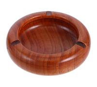 Gadpiparty Cenicero de Madera Creativa para Escritorio y Uso Doméstico Tamaño Compacto 13X45 CM Color Marrón Claro Contenedor de Cenizas Práctico y Decorativo