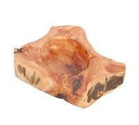 Gadpiparty Cenicero De Madera Creativo Grande 28 Cm, Diseño Irregular, Material Sólido De Madera Maciza, Base Estable Antideslizante, Adecuado para Hogar, Oficina y Bar, 1 Unidad