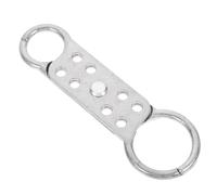 Gadpiparty Cerrojo de Aluminio de Doble Cabezal 8 Orificios para Candados, Dispositivo de Bloqueo Profesional para Seguridad Industrial y Cierre de Puertas, 8 Posiciones para Múltiples