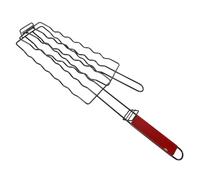 Gadpiparty Cesta para Parrilla de Barbacoa al Aire Libre, Clip de Barbacoa de Acero al Carbono Resistente, Soporte para Perritos Calientes y Salchichas, Rejilla para Asar Carne y Verduras,