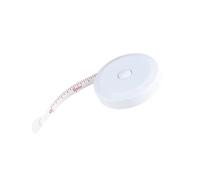 Gadpiparty Cinta Métrica Mide Superficies Planas para Coser de 1,5 en Plástico Blanco y Se Mantiene Fija, Adecuado para Costura y Manualidades