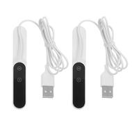 Gadpiparty Clicker Rápido de Dedos para Pantalla Táctil Control de Velocidad Ajustable, USB Conexión, Abs Duradero, 2 Unidades White, Dispositivo Automático para Juegos,