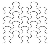 Gadpiparty Clip Metálico para Manijas de Ventana de Coche, Diseño Seguro, Paquete de 20 Piezas para Regulador de Ventana de Puerta