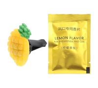 Gadpiparty Clip para Ventilación de Coche Forma de Piña de Acrílico, Aroma Refrescante y Diseño Elegante para Embellecer el Interior y Regalo para Amantes