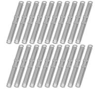 Gadpiparty Clips Metálicos para Carpetas de Oficina de Dos Orificios, Sujetadores de Archivos Resistentes, Paquete de 50 Piezas, para Encuadernación y Organización de Documentos