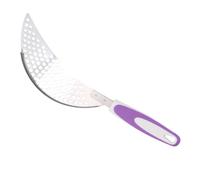 Gadpiparty Colador de Olla de Acero Inoxidable y Pp Púrpura Escurridor Práctico y Diseño para Colgar, Adecuado para Filtrar Agua en Cocina Doméstica