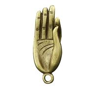 Gadpiparty Colgante Decorativo de Mano Buda de Latón Accesorio Colgante para Diy Diseño Retro Dorado para Llaves y Bolso