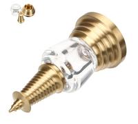 Gadpiparty Colgante Decorativo Estupa de Latón Hueco 8 CM Apertura Diseño Acrílico Amuleto Budismo para Joyería y Decoración del Hogar