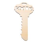 Gadpiparty Colgante en forma de llave, diseño chino, con esquinas y bordes lisos, decoración colgante de madera para el hogar o fiesta, adecuado para exhibición de ventanas o accesorios de fotos