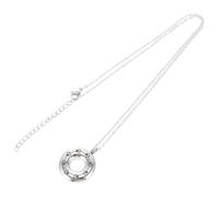 Gadpiparty Colgante Urna para Cenizas de Mascotas Collar Conmemorativo Contenedor de Huesos y Pelo Joyería Memorial con Diseño de Huella para Perros y Gatos Acero Inoxidable Plata