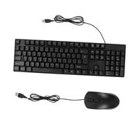 Gadpiparty Combo de Teclado y Ratón Silencioso Cable Plug and Play Adecuado para Gaming y Uso Diario 104 Teclas, Material Abs para Ordenador