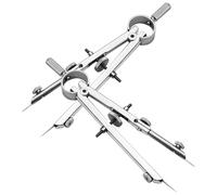 Gadpiparty Compás de Metal Resorte 3 Piezas para Dibujo Técnico y Carpintería Herramienta de Precisión para Círculos en Educación y Arte Brújula Resistente para Trazado Escolar