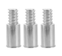 Gadpiparty Conector de Escoba Metálico Rosca Estándar Americana de 22mm, Accesorio Telescópico de Hierro para Escoba, Mango y Repuesto, Paquete de 3 Piezas para Limpieza Profesional