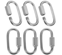 Gadpiparty Conectores de Enlace Rápido de Acero Inoxidable 6 Piezas Extremo Roscado y Estructura Estable para Conexión de Cadena en Vela de Sombra y Remolque