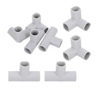 Gadpiparty Conectores de Unión en Forma de T para Parque Infantil Interior, Juego de 8 Piezas de Plástico Resistente, Accesorios para Puertas de Seguridad y Barreras de Ñiño, Montaje