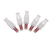 Gadpiparty Conectores Rj45 Cat6 Paso a Través, 5 Unidades, Enchufe Modular Ethernet sin Blindaje, Extremos para Cable Lan, Conector Cable Ethernet Compatible Router y Ordenador, para Redes