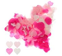 Gadpiparty Confeti de Papel Biodegradable en Forma de Corazón, 4 Paquetes de 15g (Oscuro, Carne,), para Decoración de Bodas, Fiestas de San Valentín y Aniversarios