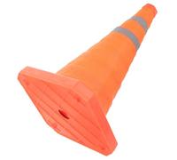 Gadpiparty Cono de Tráfico Multiusos Plegable de Plástico Naranja Base Estable para Señalización Vial en Áreas de Construcción y Estacionamientos