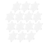 Gadpiparty Copos de Nieve Material Poliéster y Adhesivo Termofusible para Planchar 14 Parches Termoadhesivos Diseño Navideño Festivo Ideales para Mochilas y Manualidades DIY