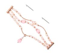 Gadpiparty Correa de ágata con cuentas de ágata, elegante, fácil de instalar, fácil de limpiar, material elegante para reloj inteligente compatible con la serie