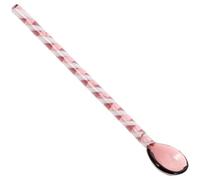 Gadpiparty Cuchara de Vidrio para Café y Sopa con Mango Ergonómico Antideslizante Reutilizable para Postres y Mezclas Cocina y Restauración